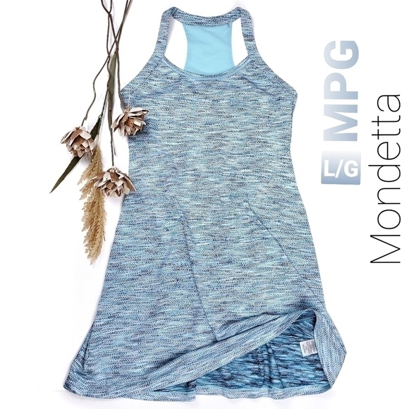 New Mondetta Blue MPG Sports Dress Sz L/G - Picture 1 of 16